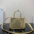 Prada 1BA896 Prada Galleria Saffiano leather small bag Gold - Default Title - View 1
