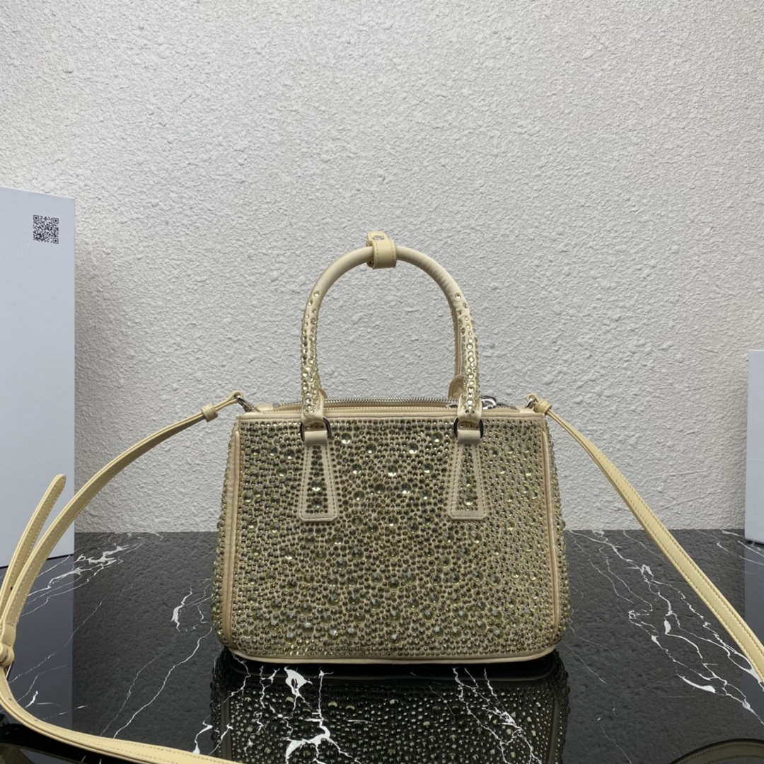 Prada 1BA896 Prada Galleria Saffiano leather small bag Gold - Default Title - View 2