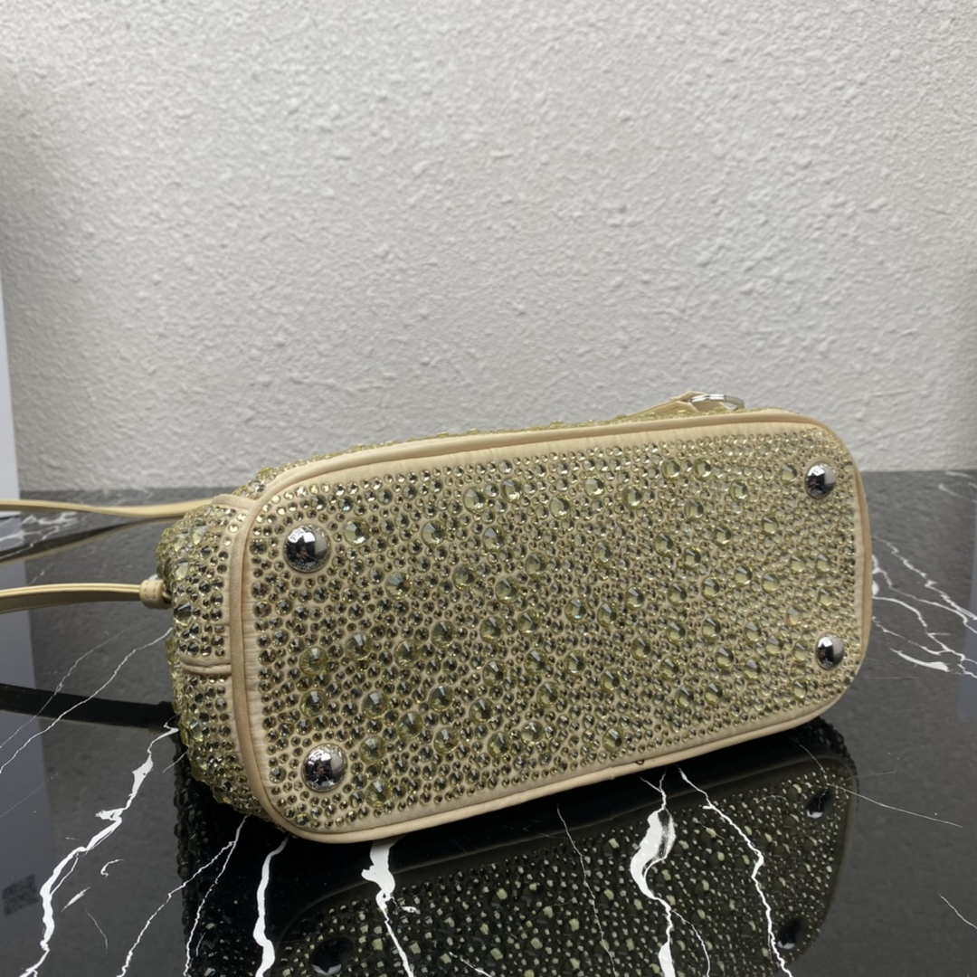 Prada 1BA896 Prada Galleria Saffiano leather small bag Gold - Default Title - View 4