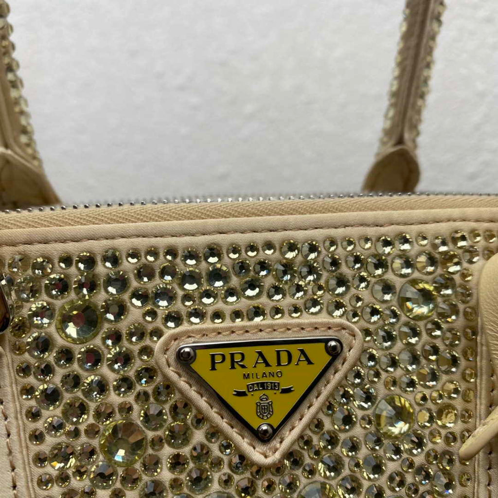 Prada 1BA896 Prada Galleria Saffiano leather small bag Gold