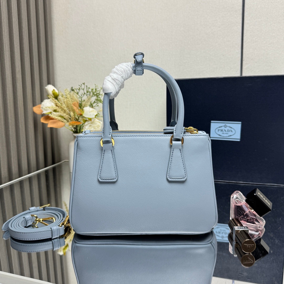 Prada 1BA896 Small Prada Galleria Saffiano leather bag Blue