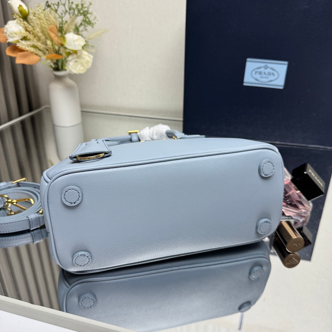 Prada 1BA896 Small Prada Galleria Saffiano leather bag Blue