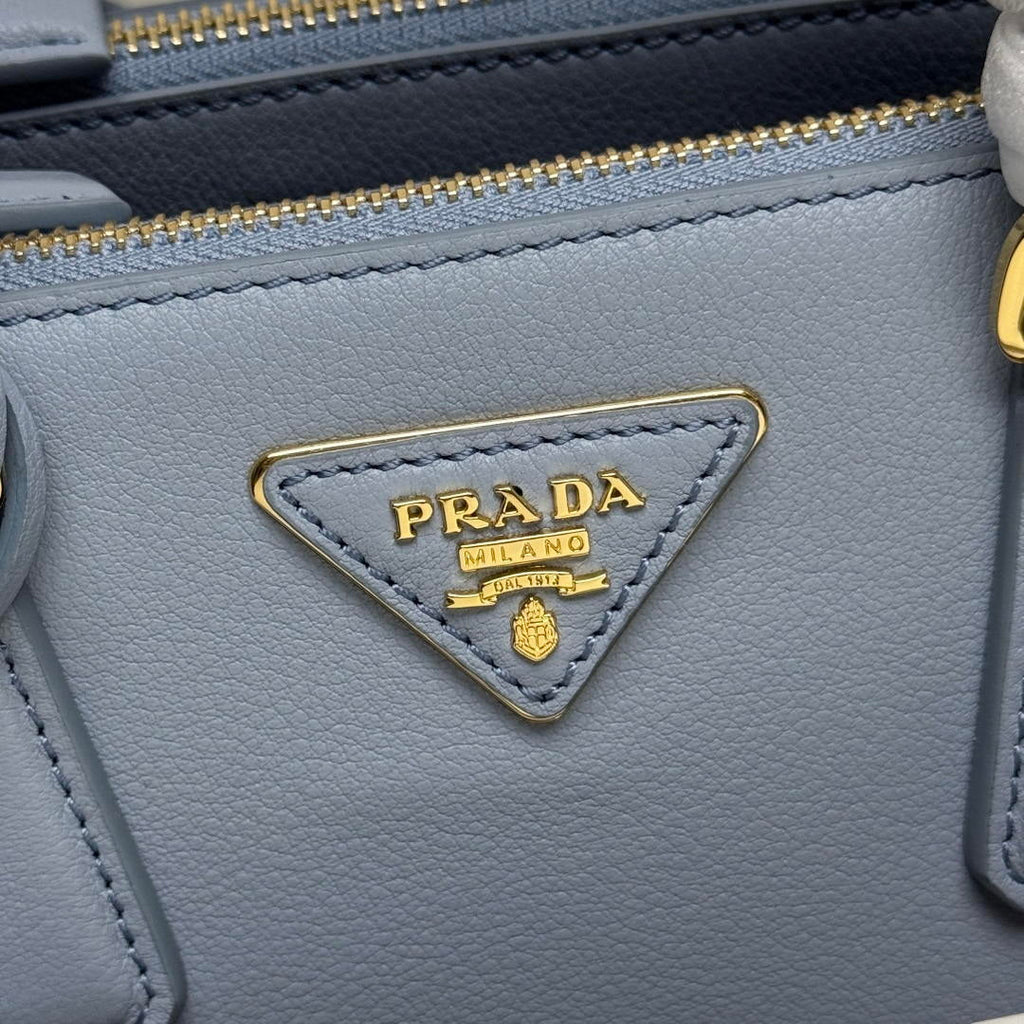 Prada 1BA896 Small Prada Galleria Saffiano leather bag Blue