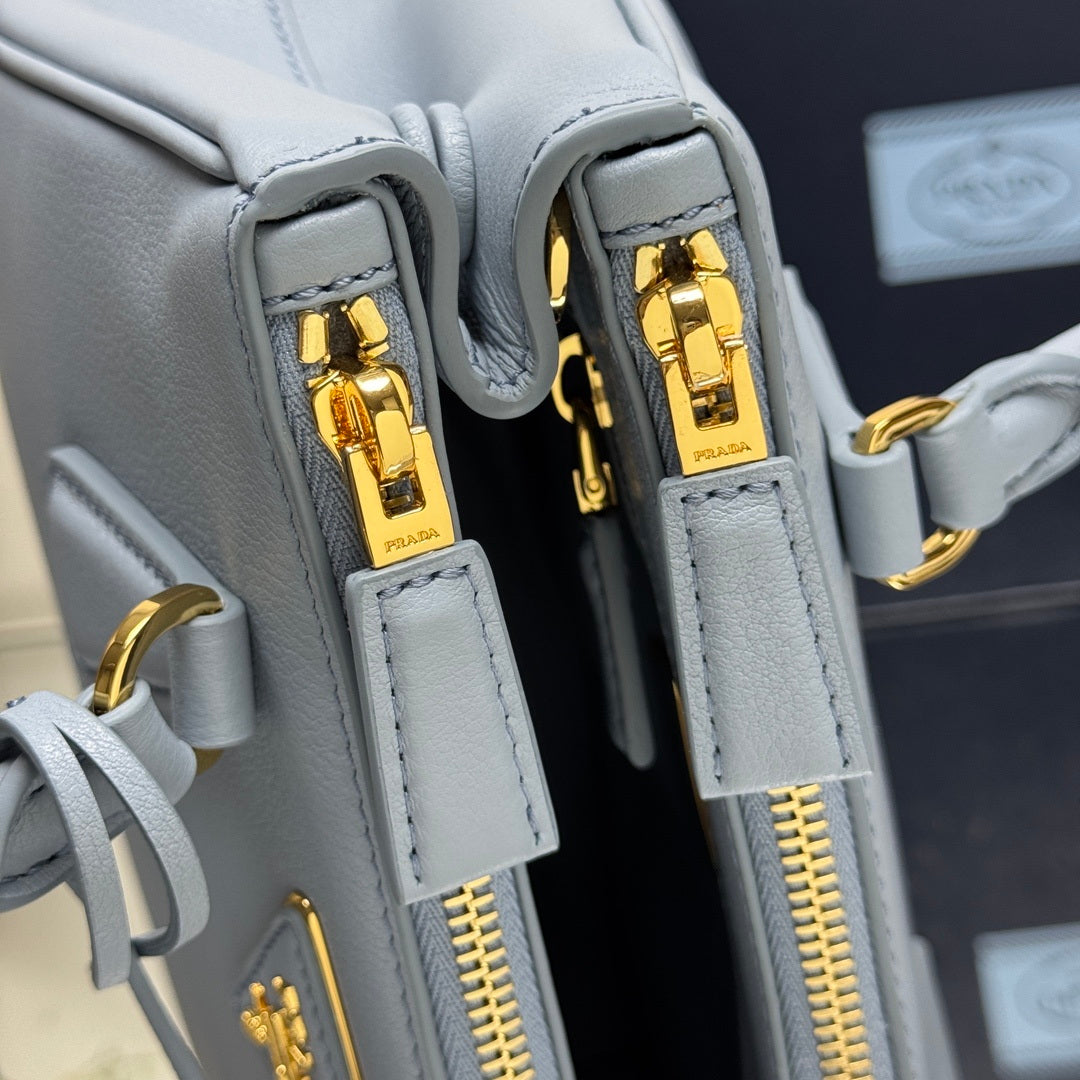 Prada 1BA896 Small Prada Galleria Saffiano leather bag Blue