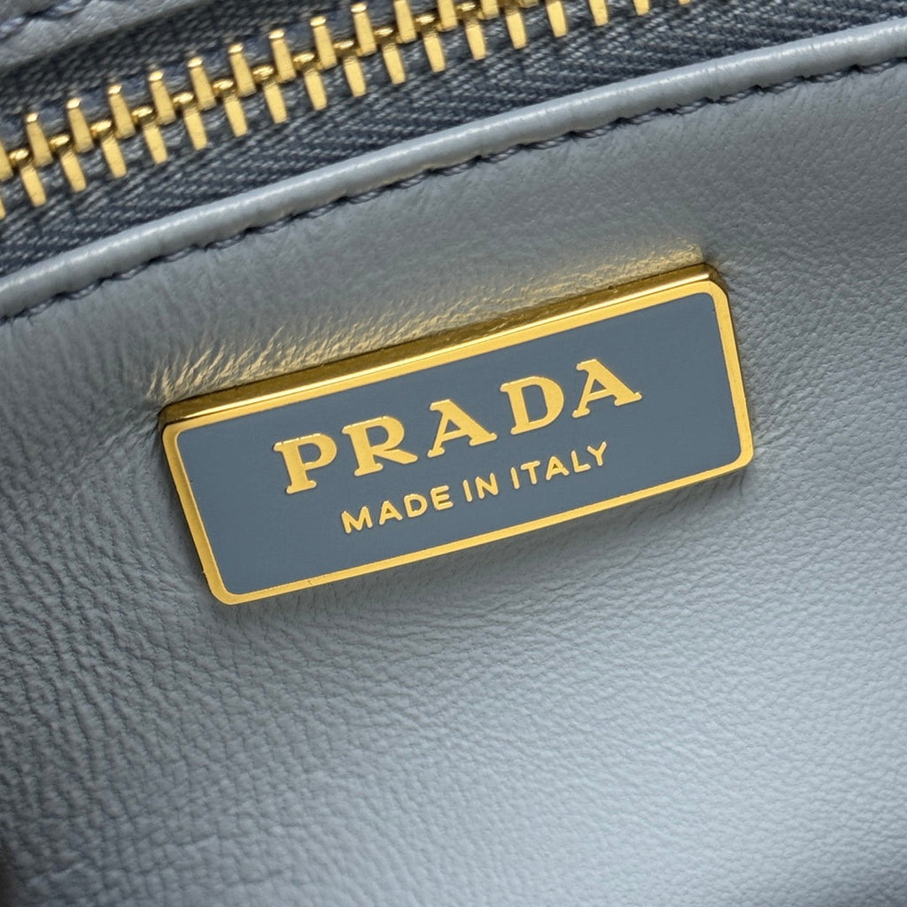 Prada 1BA896 Small Prada Galleria Saffiano leather bag Blue