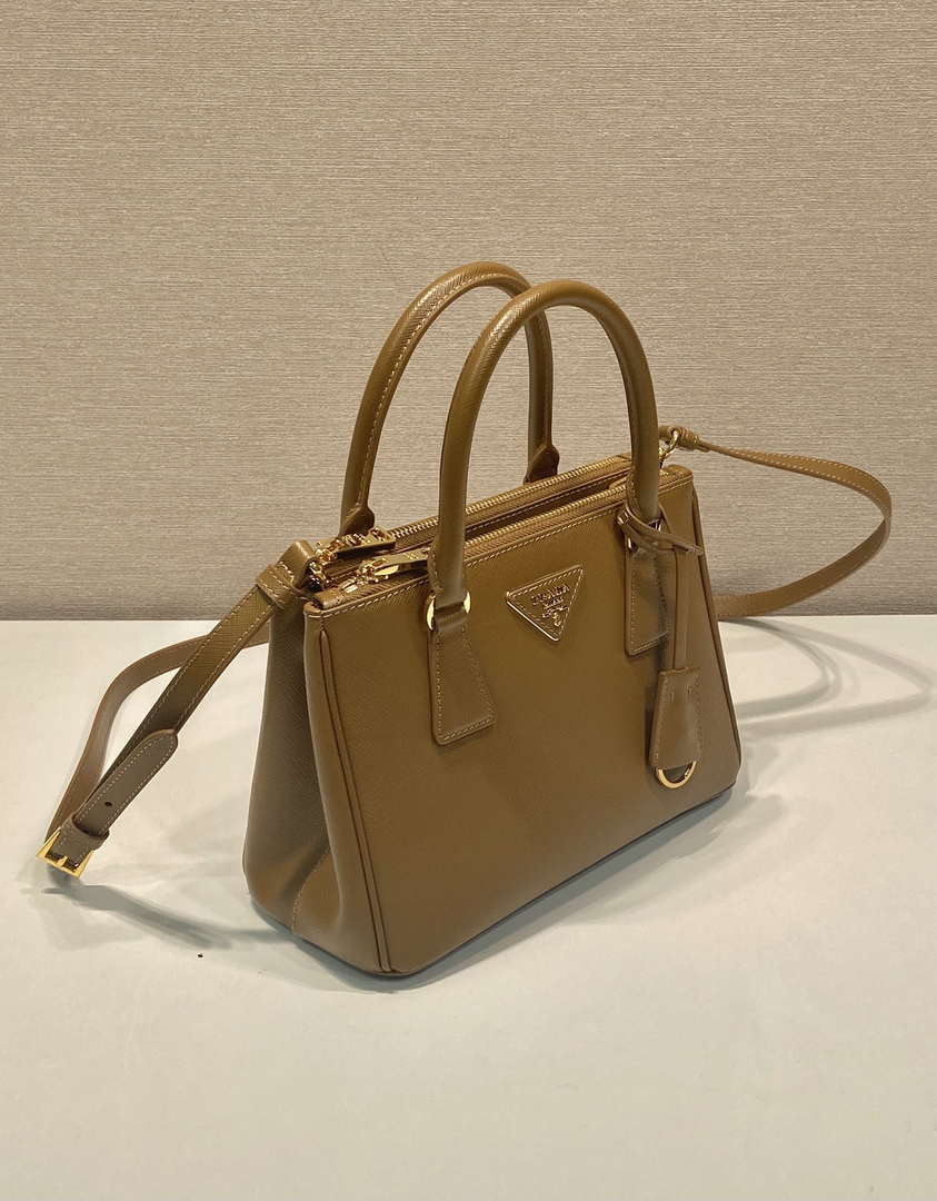 Prada 1BA896 Small Prada Galleria Saffiano leather bag Natural