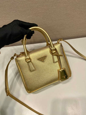 Prada 1BA906 Galleria Saffiano leather mini-bag Gold - Default Title - View 2