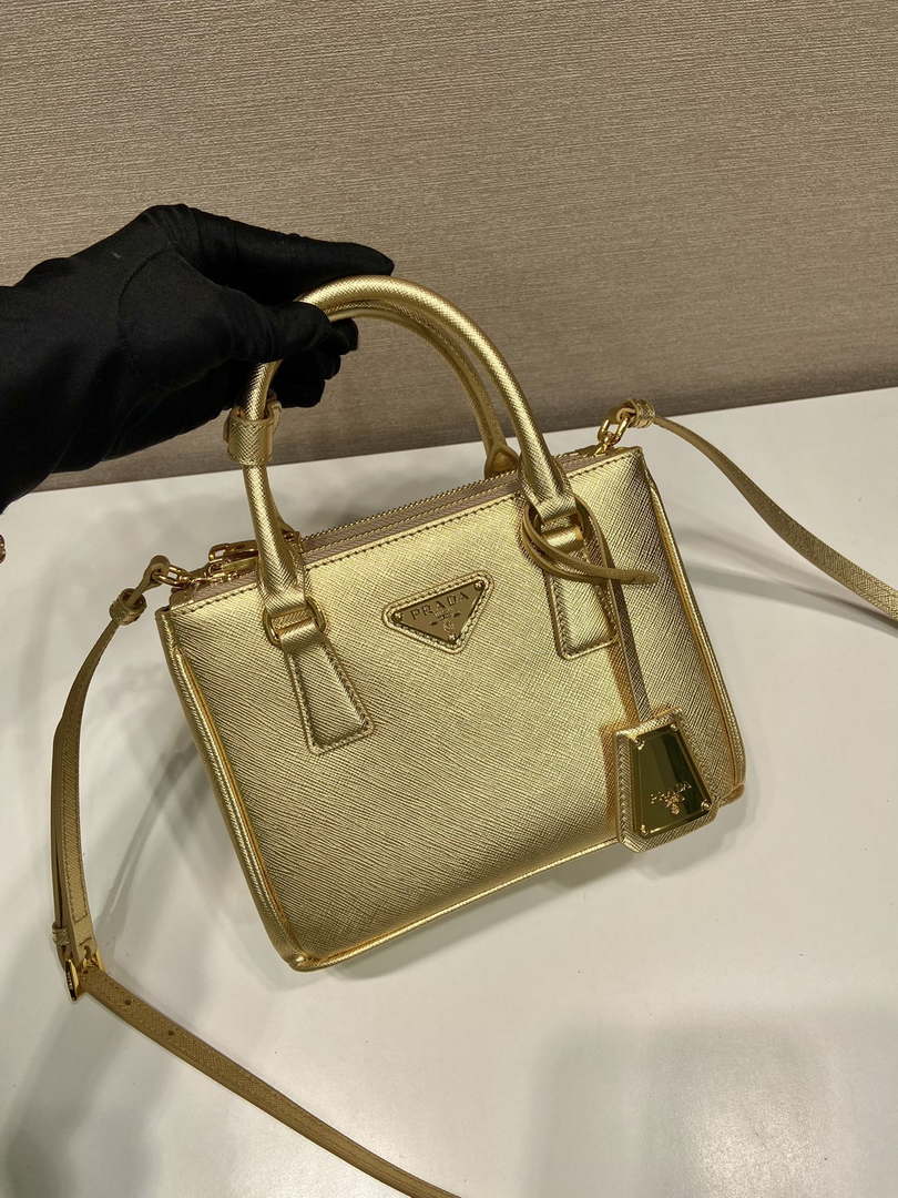 Prada 1BA906 Galleria Saffiano leather mini-bag Gold - Default Title - View 2