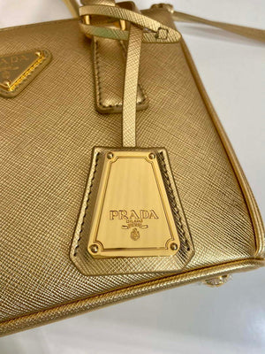 Prada 1BA906 Galleria Saffiano leather mini-bag Gold - Default Title - View 7