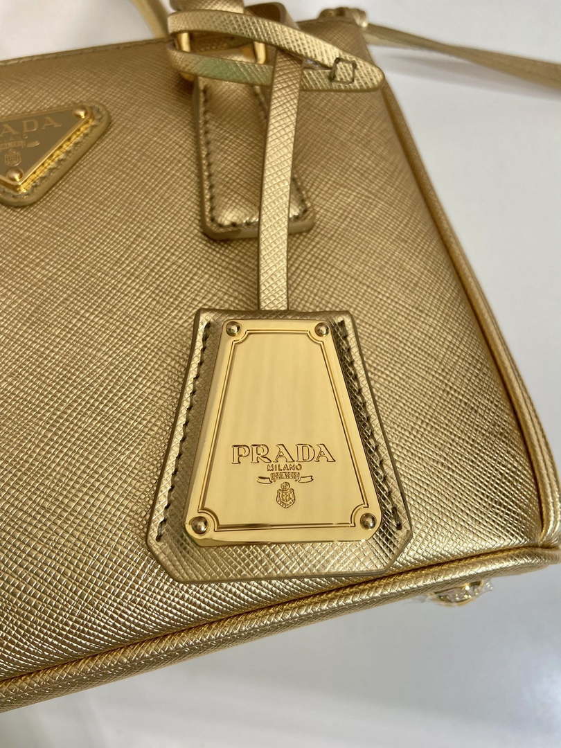 Prada 1BA906 Galleria Saffiano leather mini-bag Gold - Default Title - View 7
