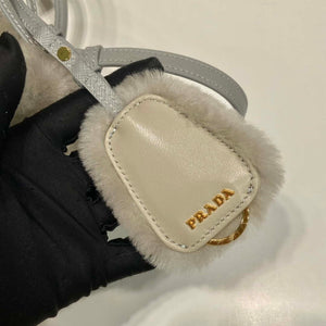 Prada 1BA906 Galleria Triangle Logo Mini Bag Gray Ladies Sheepskin - Default Title - View 7