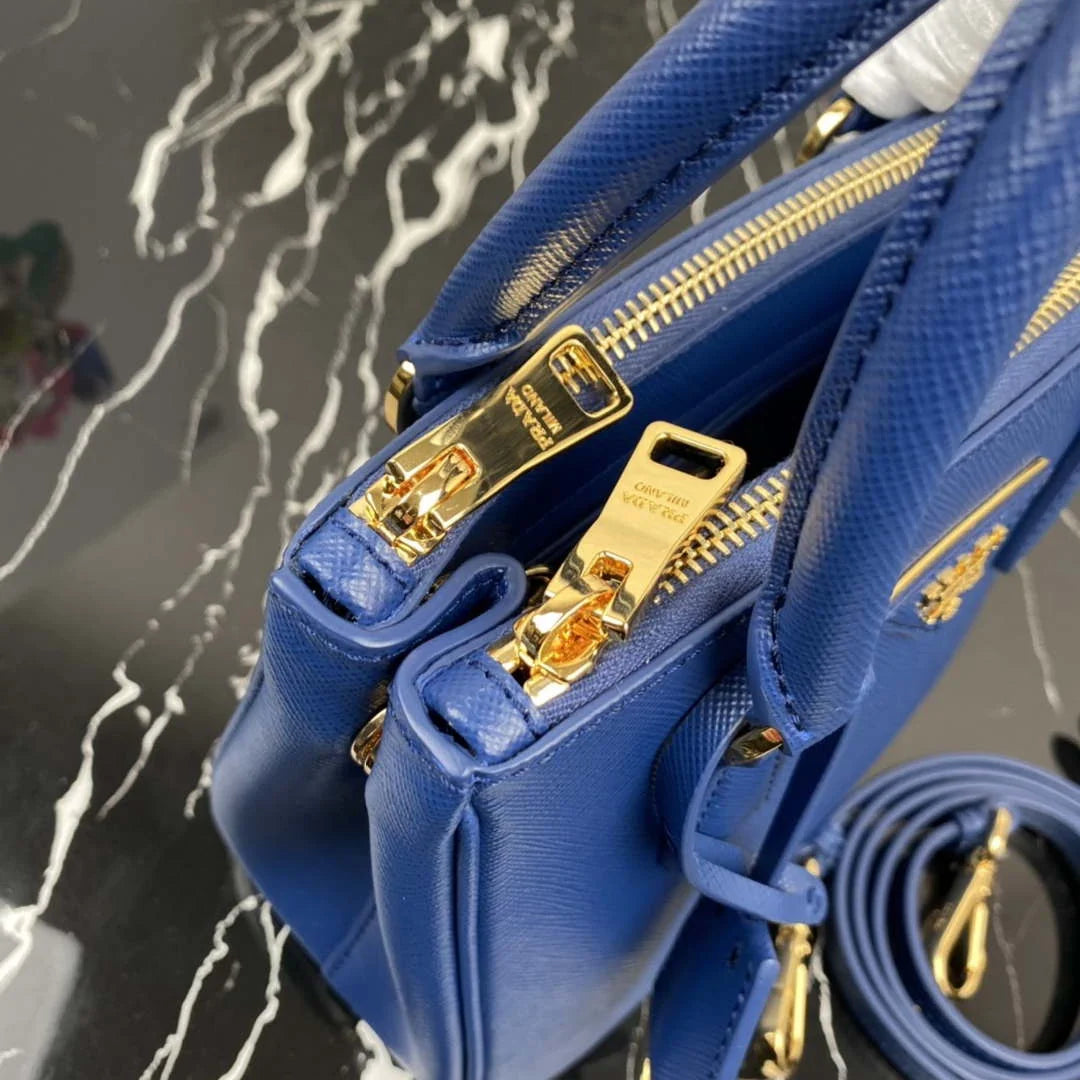 Prada 1BA906 Prada Galleria Saffiano leather mini-bag Blue - Default Title - View 6