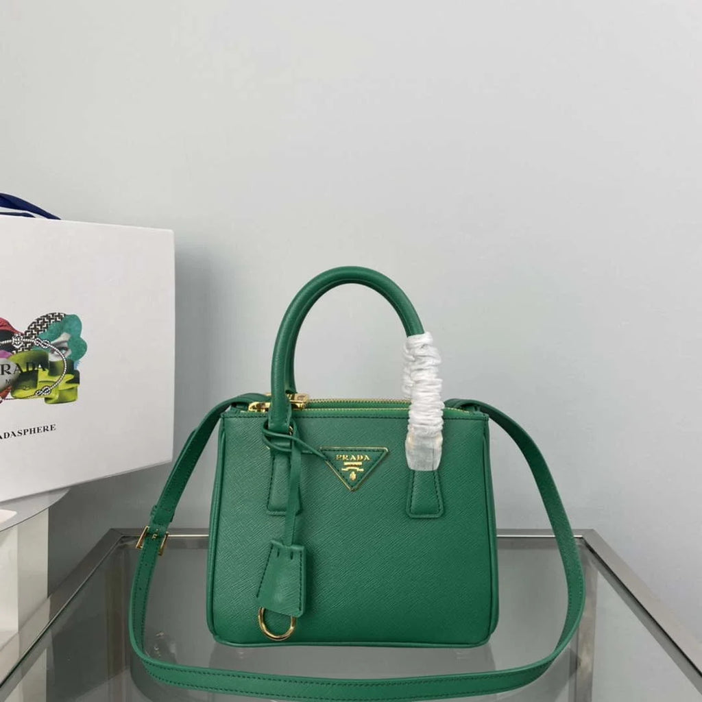 Prada 1BA906 Prada Galleria Saffiano leather mini-bag Green