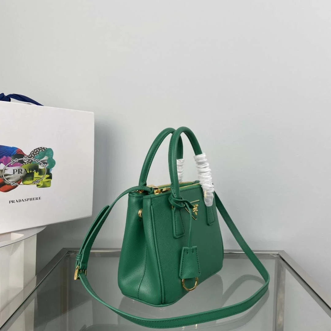 Prada 1BA906 Prada Galleria Saffiano leather mini-bag Green