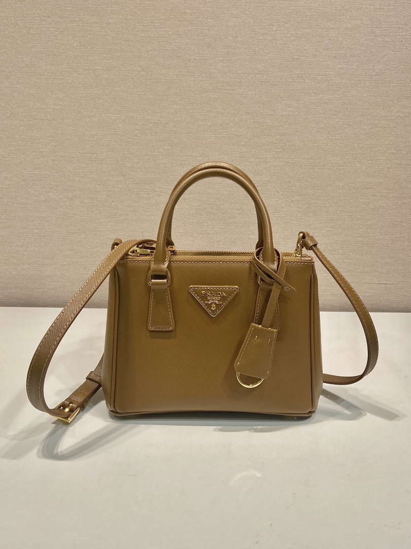 Prada 1BA906 Prada Galleria Saffiano leather mini-bag Natural - Default Title - View 1