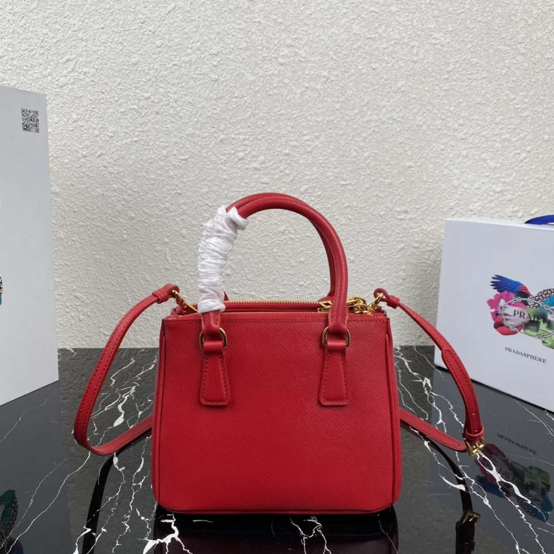 Prada 1BA906 Prada Galleria Saffiano leather mini-bag Red