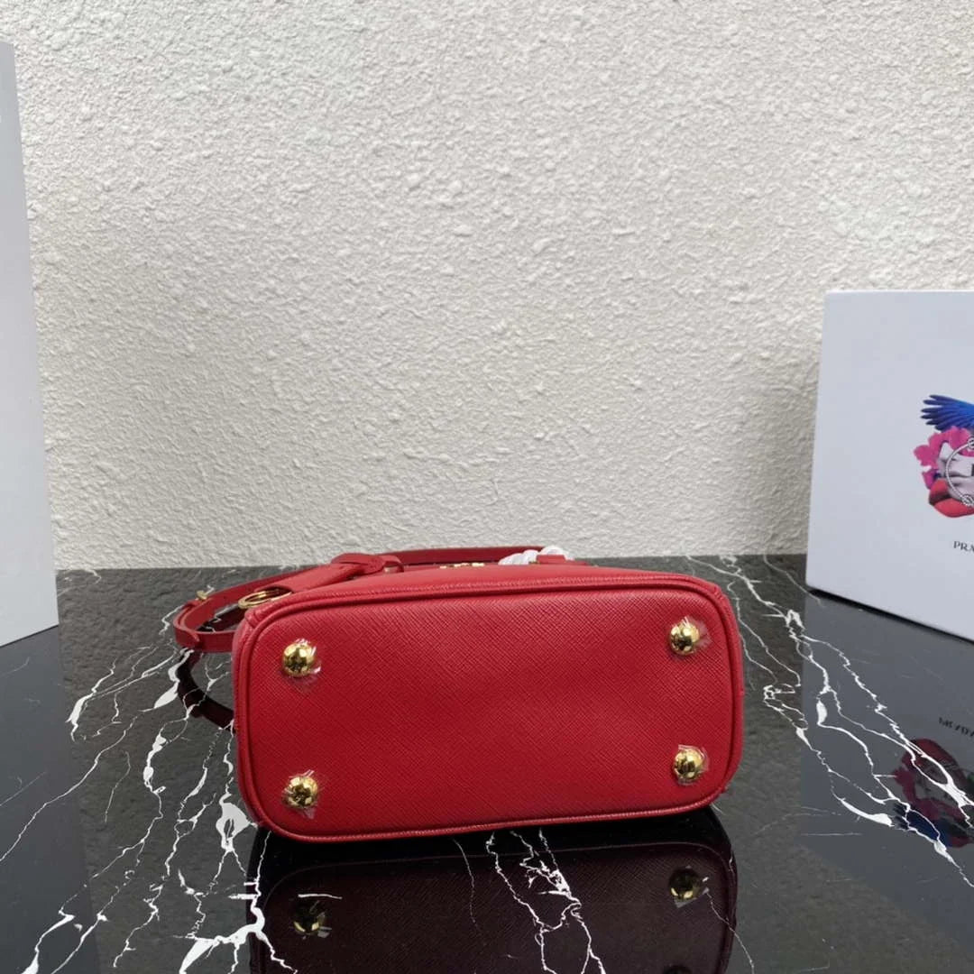 Prada 1BA906 Prada Galleria Saffiano leather mini-bag Red - Default Title - View 5