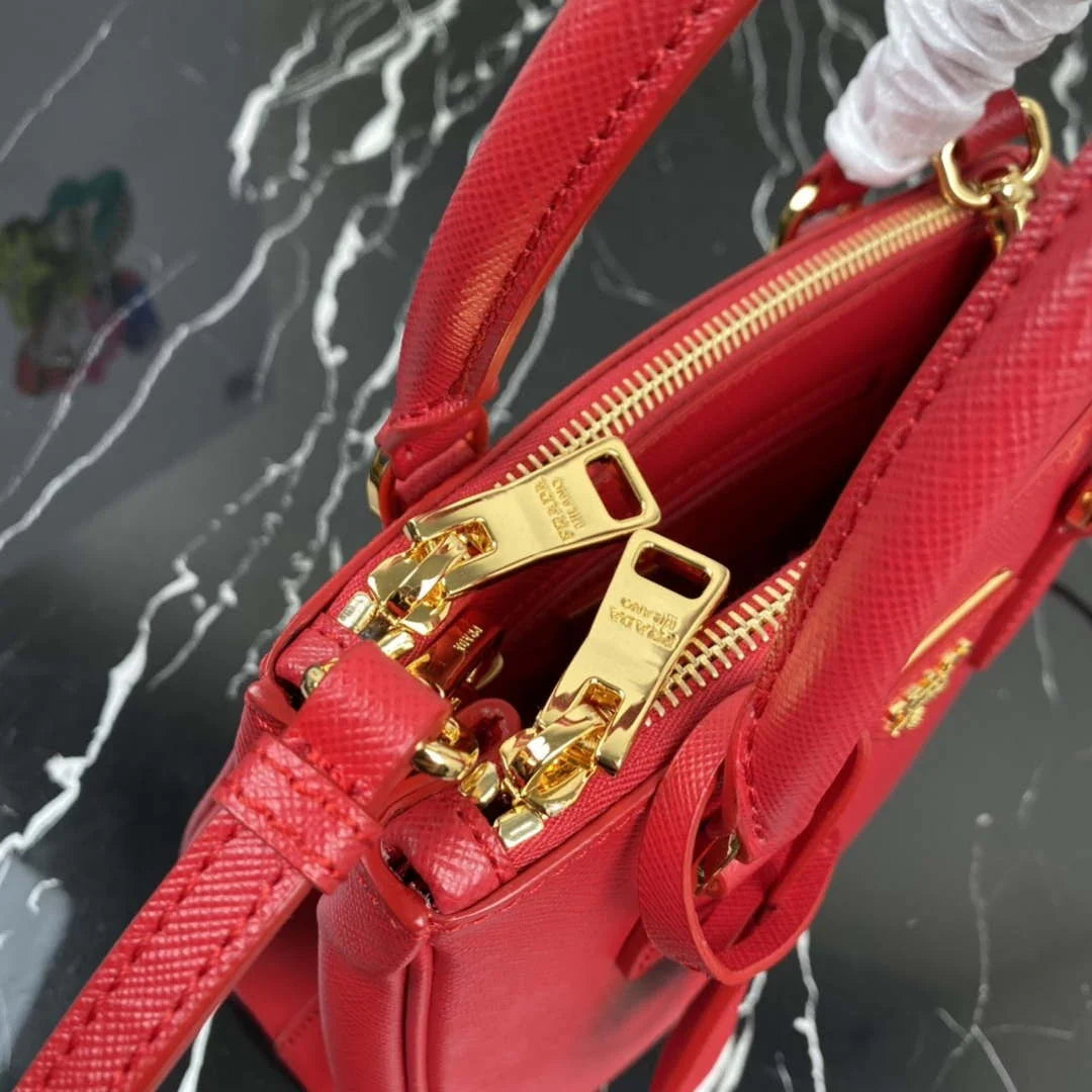 Prada 1BA906 Prada Galleria Saffiano leather mini-bag Red - Default Title - View 6