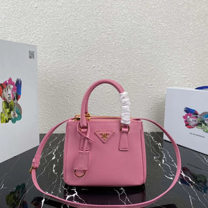 Prada 1BA906 Prada Galleria Saffiano leather mini-bag Pink - Default Title - View 1