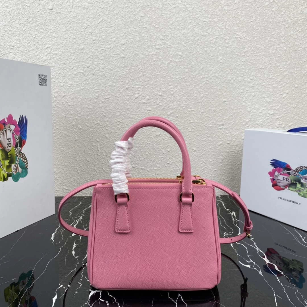 Prada 1BA906 Prada Galleria Saffiano leather mini-bag Pink