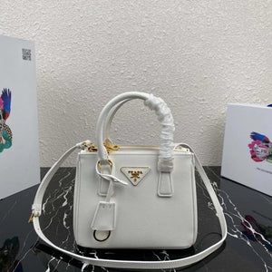 Prada 1BA906 Prada Galleria Saffiano leather mini-bag White - Default Title - View 1
