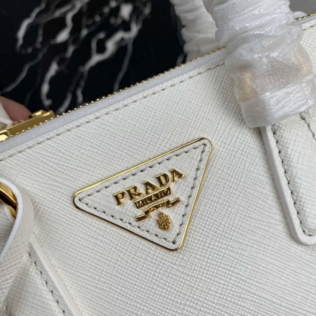 Prada 1BA906 Prada Galleria Saffiano leather mini-bag White