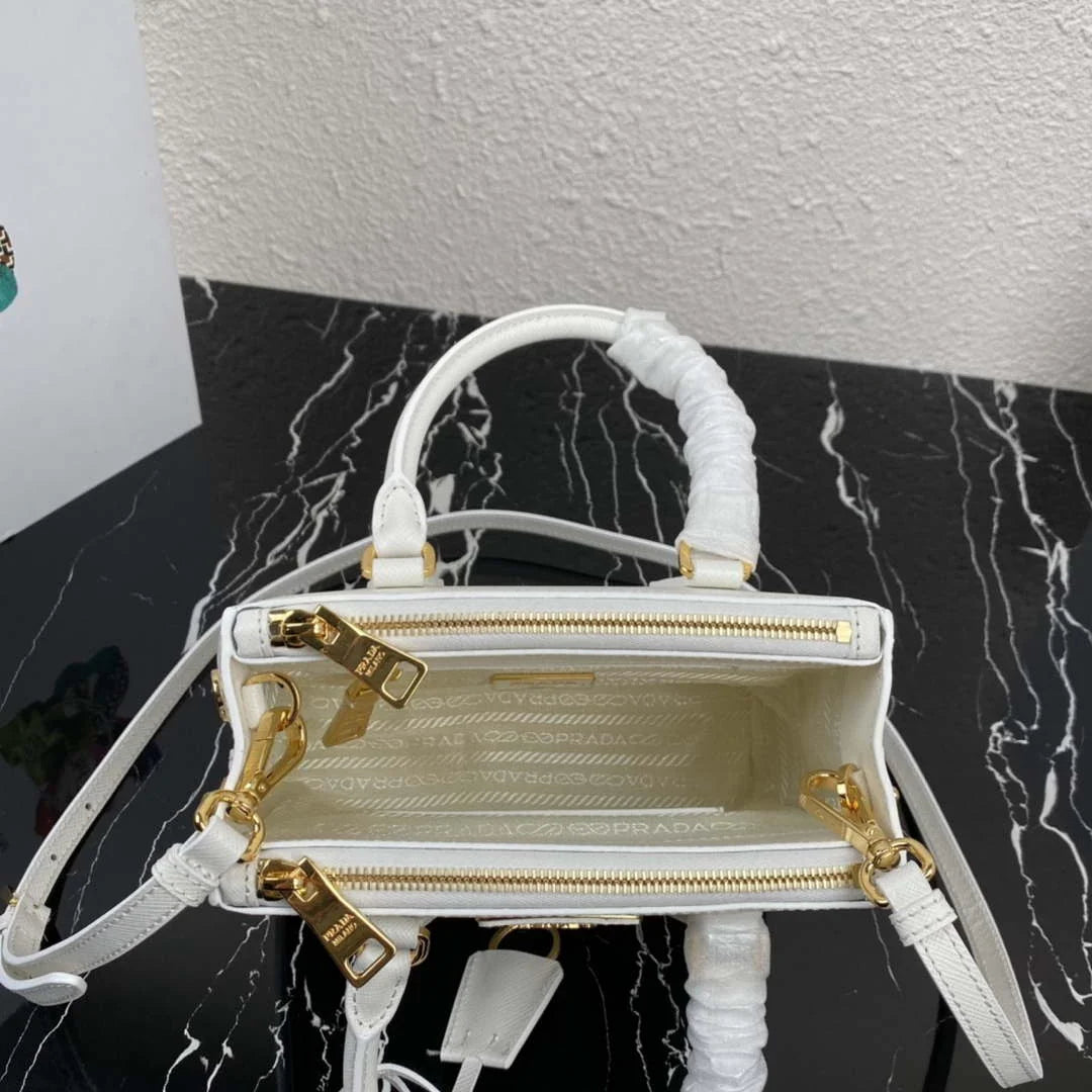 Prada 1BA906 Prada Galleria Saffiano leather mini-bag White - Default Title - View 8