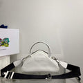 Prada 1BB082 Leather Prada Triangle bag White - Default Title - View 1