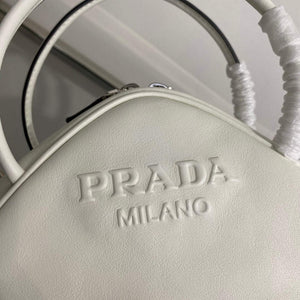Prada 1BB082 Leather Prada Triangle bag White - Default Title - View 4