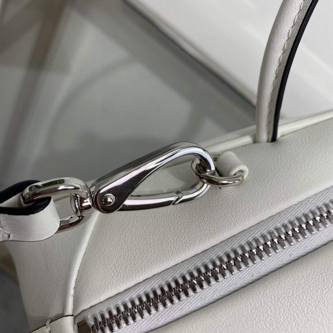 Prada 1BB082 Leather Prada Triangle bag White - Default Title - View 7