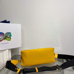 Prada 1BB082 Leather Prada Triangle bag Yellow - Default Title - View 5