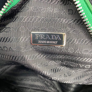 Prada 1BB082 Leather Prada Triangle bag Green - Default Title - View 9