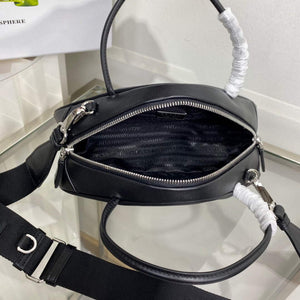 Prada 1BB082 Leather Prada Triangle bag Black - Default Title - View 8