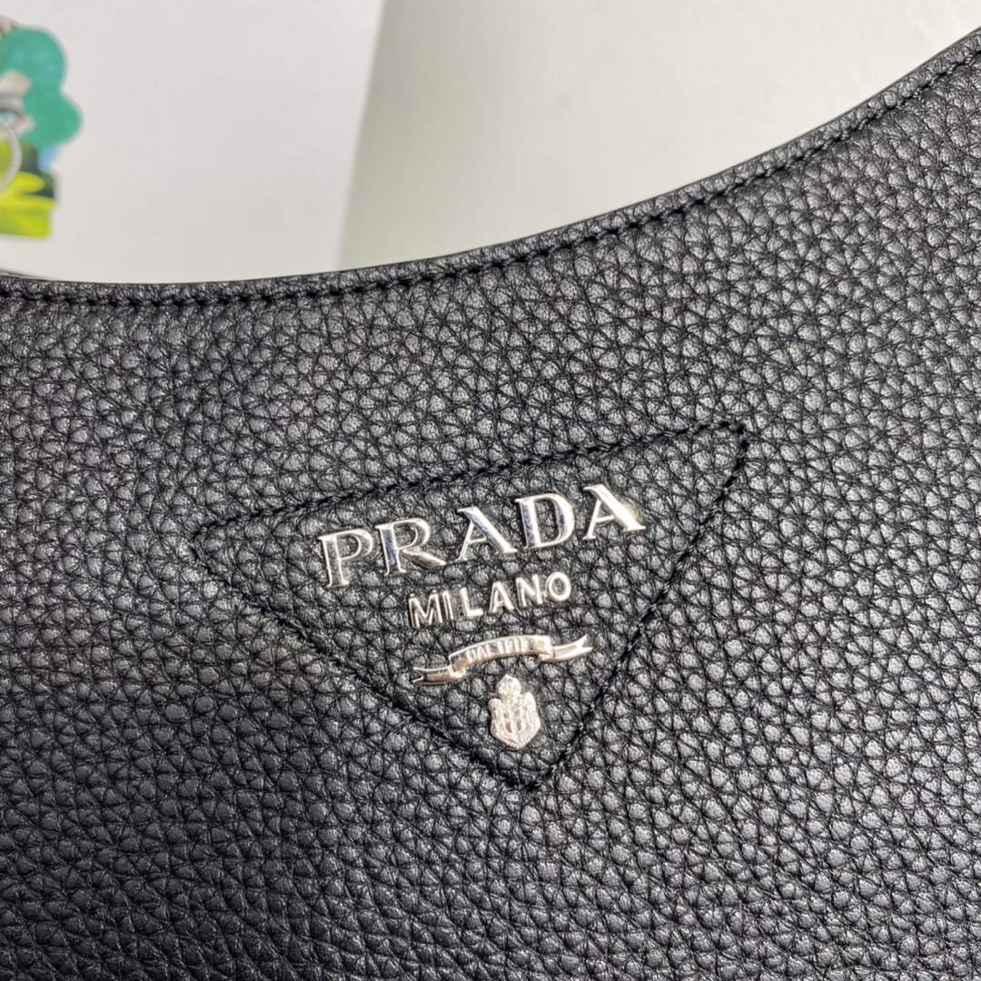 Prada Leather hobo bag 1BC073 In Black - Default Title - View 4