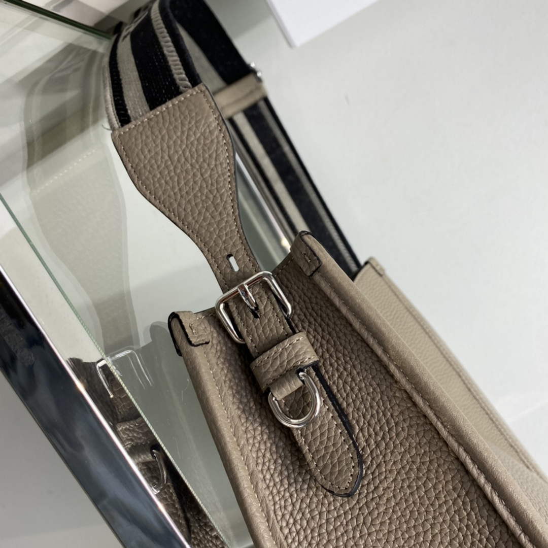 Prada Leather hobo bag 1BC073 Clay Gray - Default Title - View 6