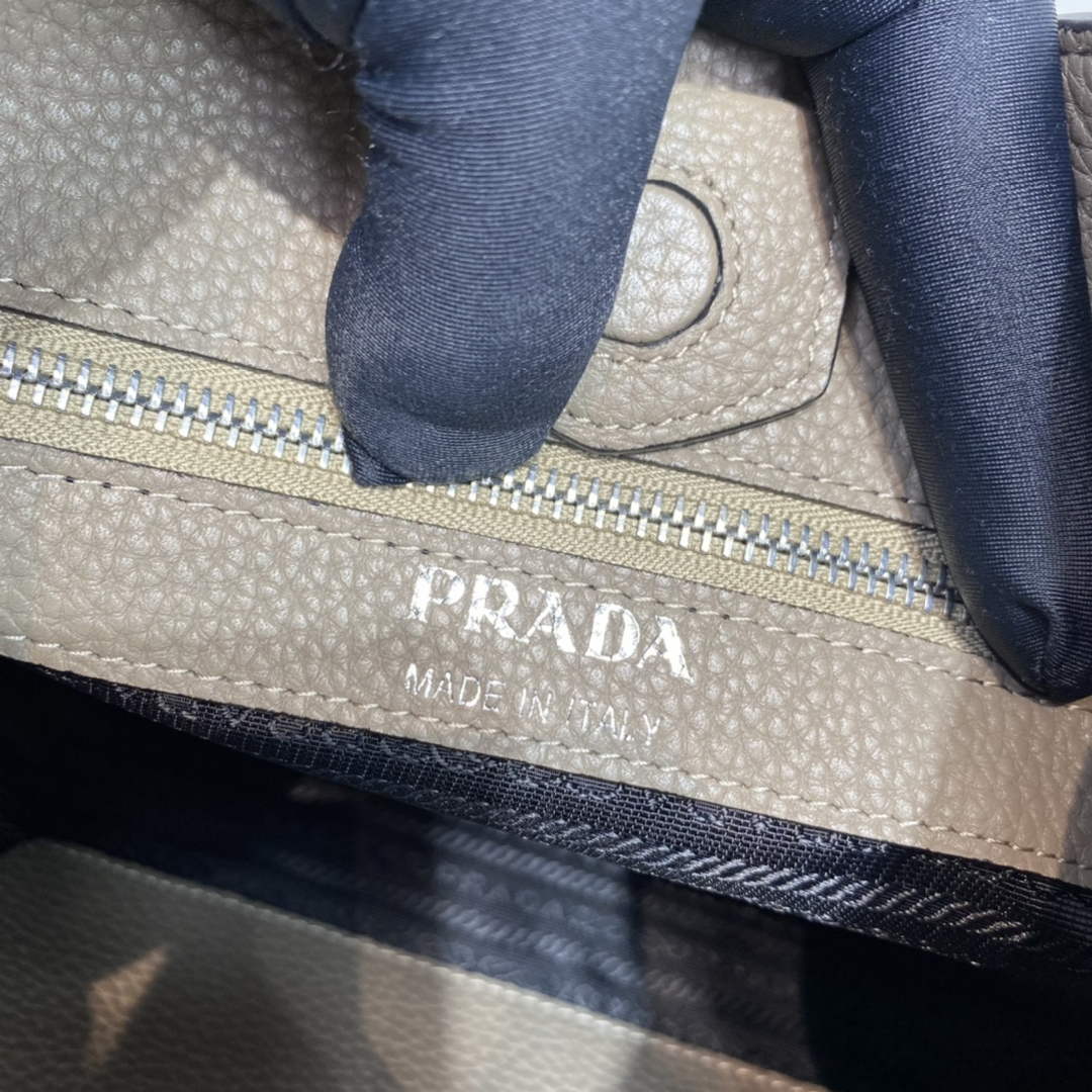 Prada Leather hobo bag 1BC073 Clay Gray - Default Title - View 9