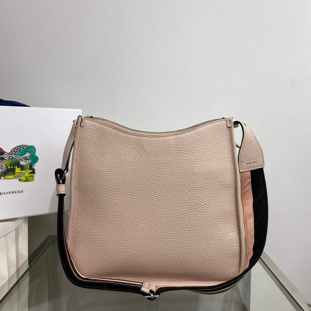 Prada Leather hobo bag 1BC073 In Pink