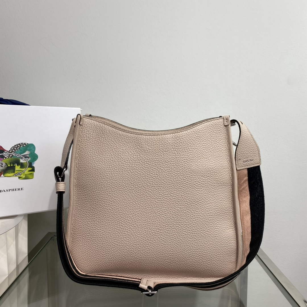 Prada Leather hobo bag 1BC073 In Pink