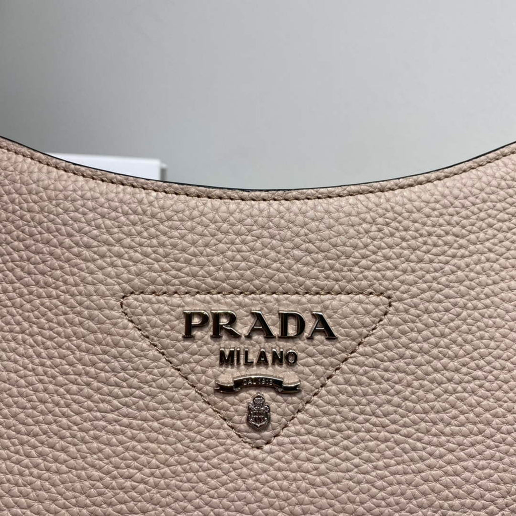 Prada Leather hobo bag 1BC073 In Pink