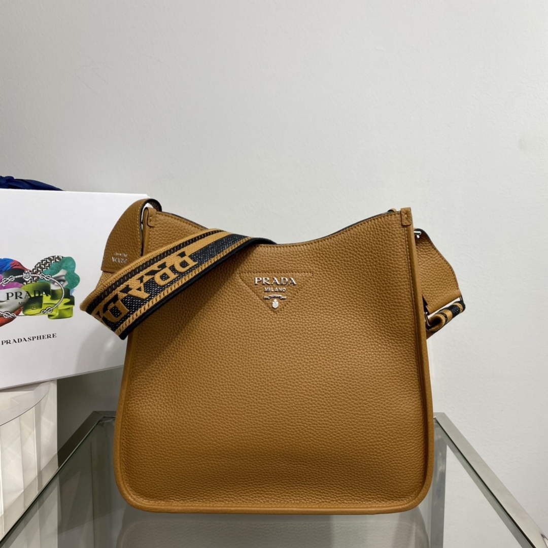 Prada Leather hobo bag 1BC073 Tan - Default Title - View 1