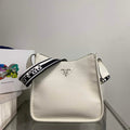 Prada Leather hobo bag 1BC073 white - Default Title - View 1