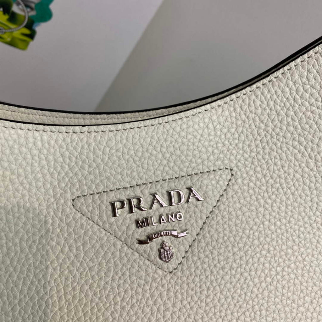 Prada Leather hobo bag 1BC073 white