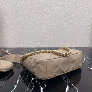 Prada 1BC151 Padded Calfskin Leather shoulder bag Apricot - Default Title - View 4
