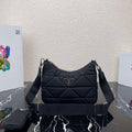 Prada 1BC151 Padded Re-Nylon shoulder bag Black - Default Title - View 1