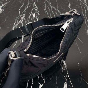 Prada 1BC151 Padded Re-Nylon shoulder bag Black - Default Title - View 8