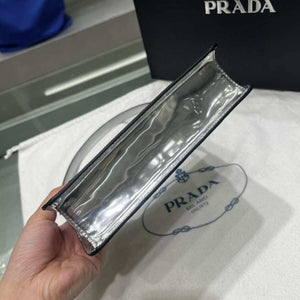 Prada 1BC155 Saffiano leather mini Shoulder bag Silver - Default Title - View 5