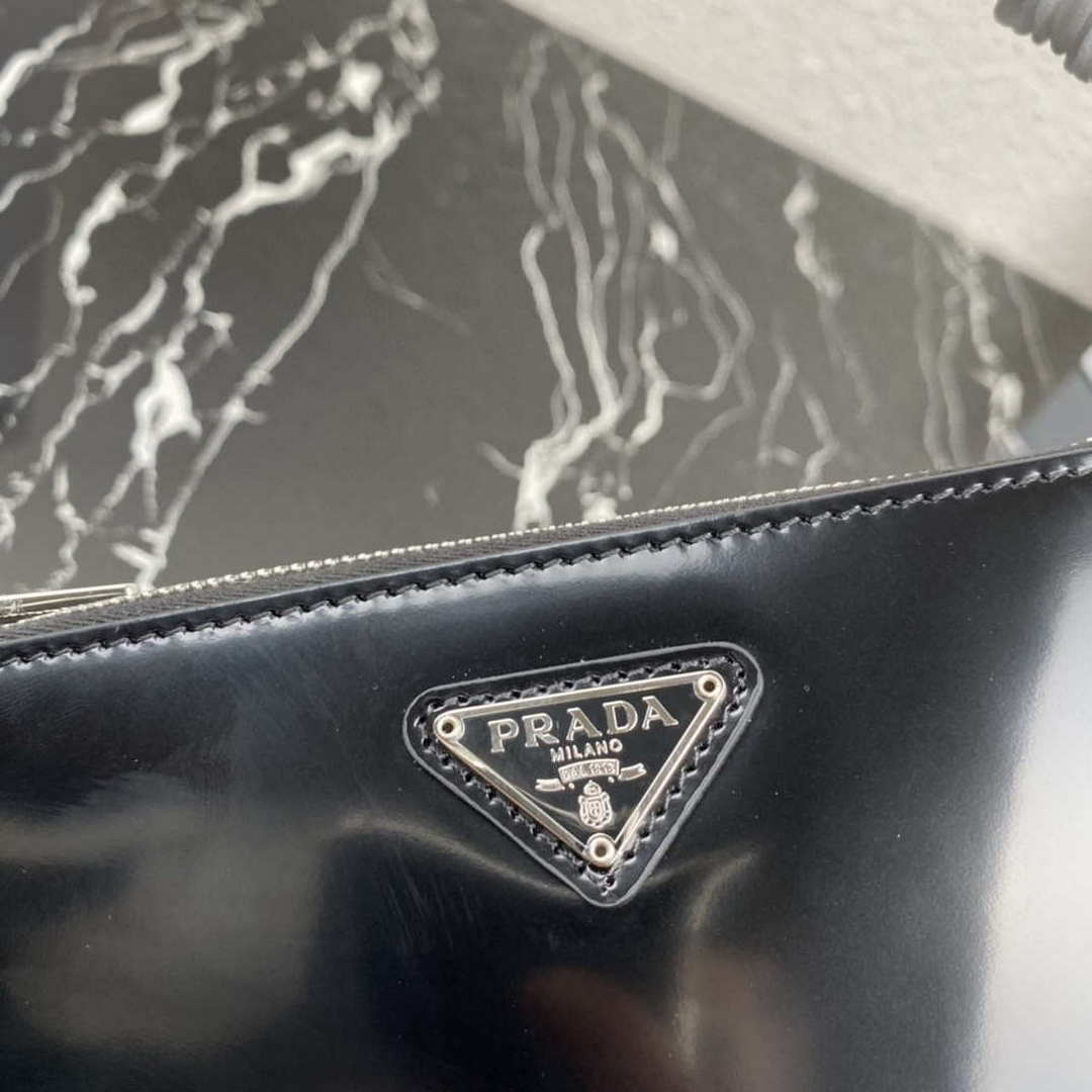 Prada 1BC155 Saffiano leather mini bag Black