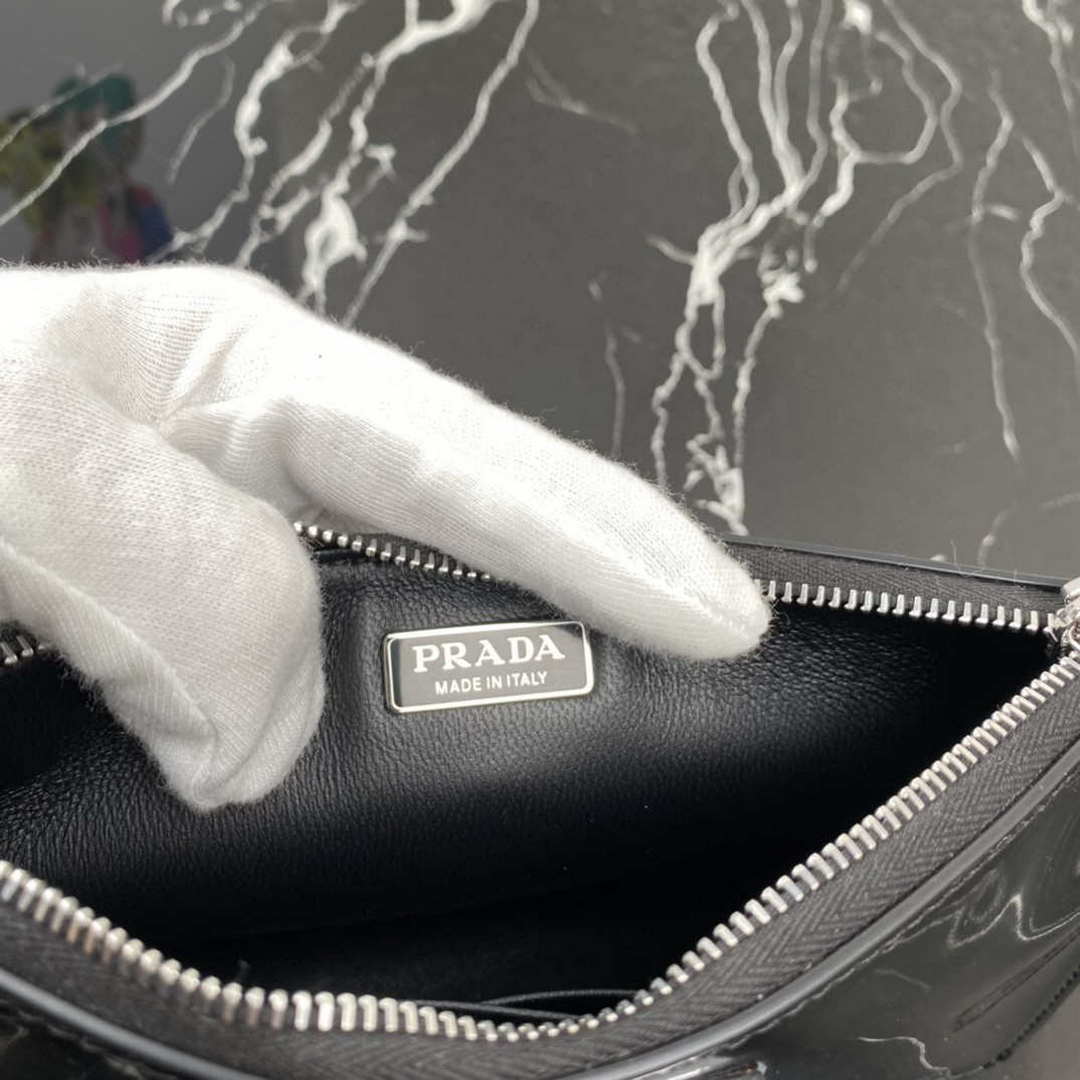 Prada 1BC155 Saffiano leather mini bag Black