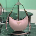 Prada 1BC194 Arqué small leather Shoulder  Bag Ligth Pink - Default Title - View 1