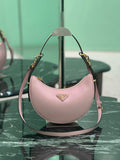 Prada 1BC194 Arqué small leather Shoulder  Bag Ligth Pink